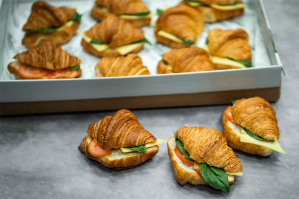 Mini Croissant Tomato Cheese and Basil